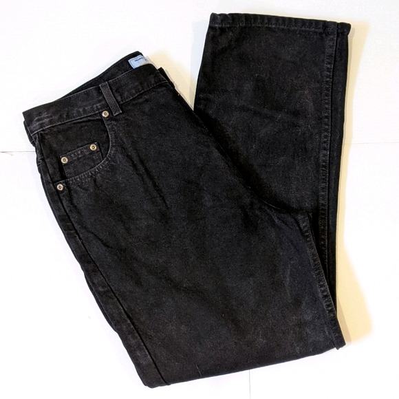 Vintage High-rise/high-waisted Penmans relaxed fit black jeans 18x 29P - Picture 1 of 6